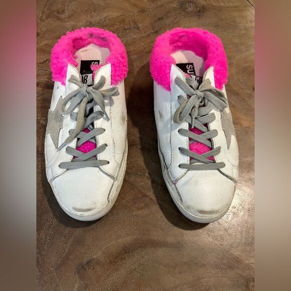 Golden Goose Shoes - Golden Goose Superstar shearling sneakers size 8